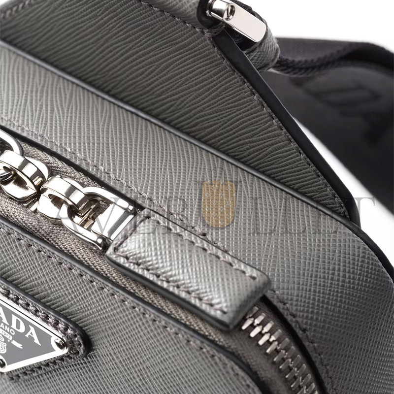 Pra*a brique saffiano leather bag 2vz106 (20*14*4cm)